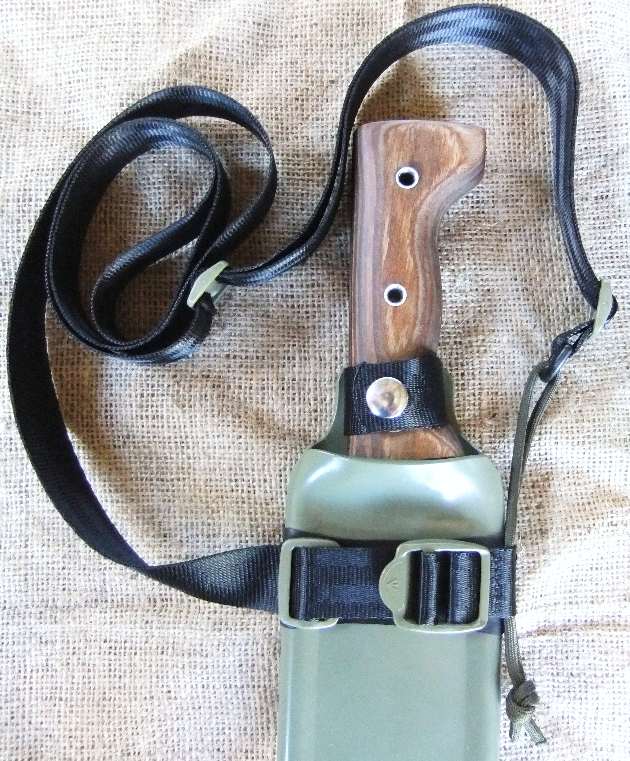 Machete Shop display Backpack Sheath with a Shoulder Carry Rig