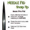 4mm Paracord Needle Fid - Sharp Tip