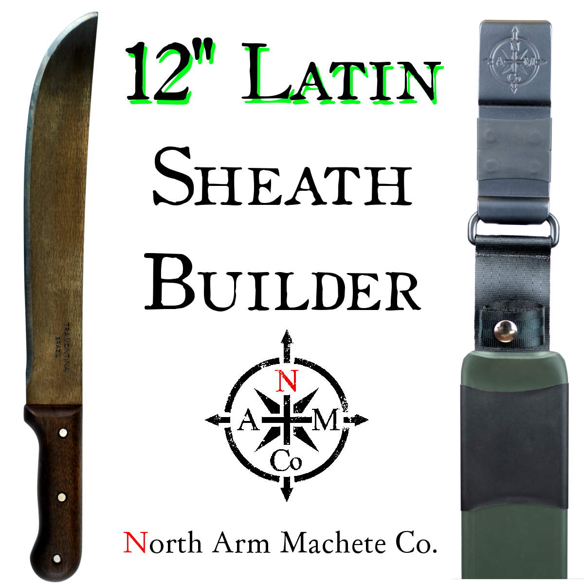 Custom Tramontina 12 Machete w/ Sheath