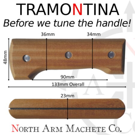 Tramontina Machete handle dimension and size