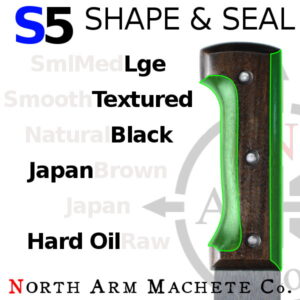 Tramontina machete handle shaped and sealed North Arm Machete Co